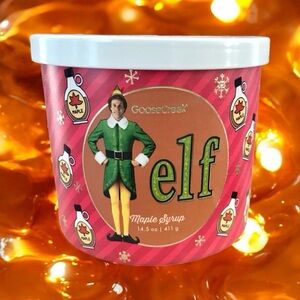 🆕40+ Hrs Buddy the Elf Maple Syrup 3 Wick Candle
